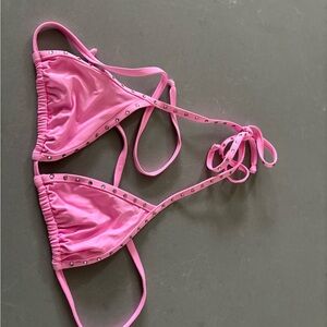SKIMS Vibrant Pink Bikini Top